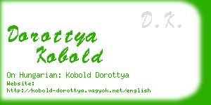 dorottya kobold business card